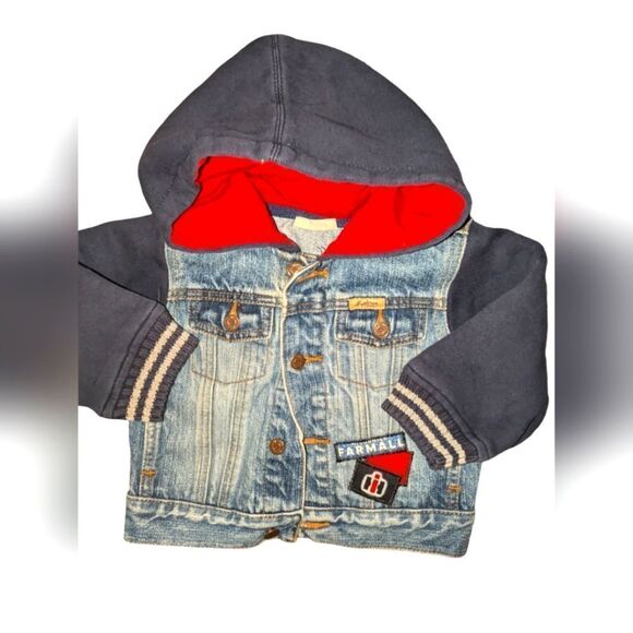 Levi's vintage upcycled denim farm tractor‎ jacket size 18 months - Picture 1 of 8